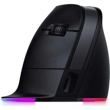 Razer Pro Click V2 Vertical - gaming egér, függőleges, ergonomikus, 6 gombos, RGB, 2,4GHz + Bluetooth + USB-C, 30000dpi