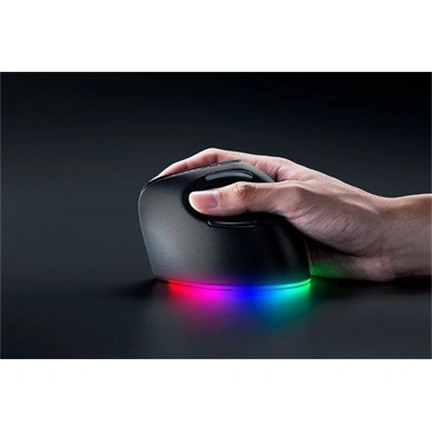 Razer Pro Click V2 Vertical - gaming egér, függőleges, ergonomikus, 6 gombos, RGB, 2,4GHz + Bluetooth + USB-C, 30000dpi