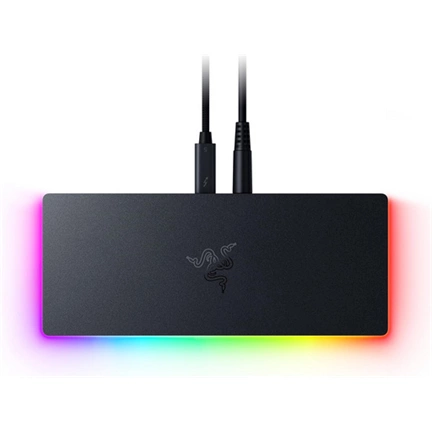 Razer Thunderbolt 5 Dock Chroma - 11 port, M.2 foglalat, 3 db 4K 144Hz monitor támogatása, PD 140W, fekete