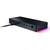 Razer Thunderbolt 5 Dock Chroma - 11 port, M.2 foglalat, 3 db 4K 144Hz monitor támogatása, PD 140W, fekete