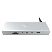 Razer USB 4 Dock - 14 port, két monitor támogatása, ezüst (Mercury)
