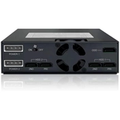 Rugged Full Metal 2 Bay 2.5" SAS/SATA HDD & SSD Backplane Cage with Slim ODD Trayand Locking Trays for External 5.25" Rugged Full Metal 2 Bay 2.5" SAS/SATA HDD & SSD Backplane Cage with Slim ODD Trayand Locking Trays for External 5.25"