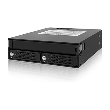 Rugged Full Metal 2 Bay 2.5" SAS/SATA HDD & SSD Backplane Cage with Slim ODD Trayand Locking Trays for External 5.25" Rugged Full Metal 2 Bay 2.5" SAS/SATA HDD & SSD Backplane Cage with Slim ODD Trayand Locking Trays for External 5.25"