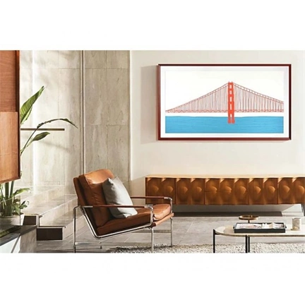 SAMSUNG 50" The Frame TV keret modern fehér