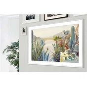 SAMSUNG 50" The Frame TV keret modern fehér
