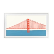 Samsung 85" The Frame (LS03A/LS03B/LS03D) keret – modern fehér