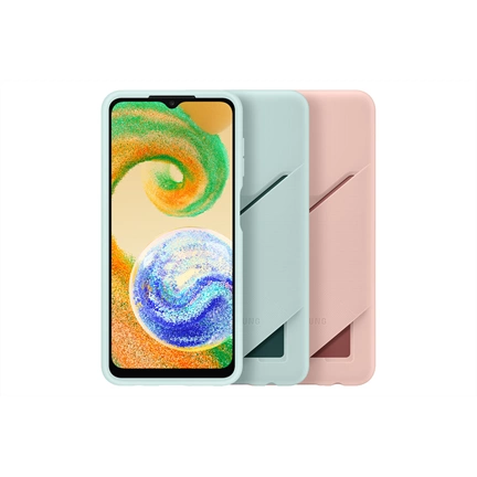SAMSUNG Galaxy A04s tok kártyatartóval réz