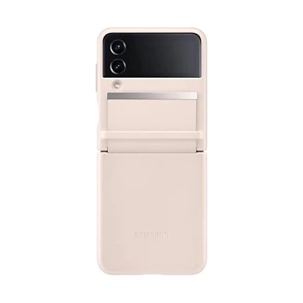 SAMSUNG Galaxy Z Flip4 kihajtható bőrtok rózsaszín