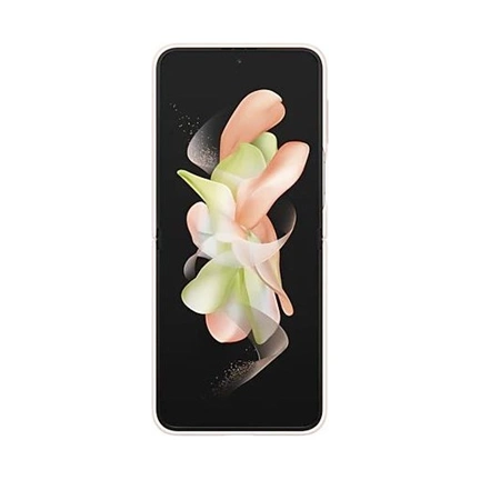 SAMSUNG Galaxy Z Flip4 kihajtható bőrtok rózsaszín