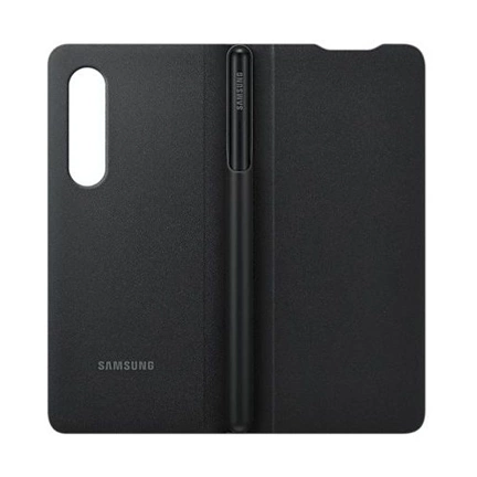 SAMSUNG Galaxy Z Fold3 kihajtható tok S Pennel - fekete