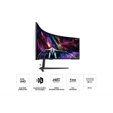 SAMSUNG LS57CG952NUXEN Odyssey G9 57inch DWQHD VA 32:9 420cd/m2 2500:1 1ms 240Hz Black SAMSUNG LS57CG952NUXEN Odyssey G9 57inch DWQHD VA 32:9 420cd/m2 2500:1 1ms 240Hz Black