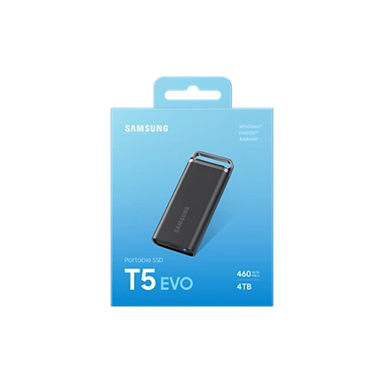 SAMSUNG Portable SSD T5 EVO 4TB USB 3.2 Gen 1 black