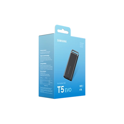 SAMSUNG Portable SSD T5 EVO 4TB USB 3.2 Gen 1 black
