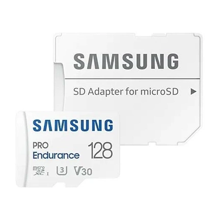 SAMSUNG Pro Endurance microSDXC UHS-I U3 V30 128GB + adapter