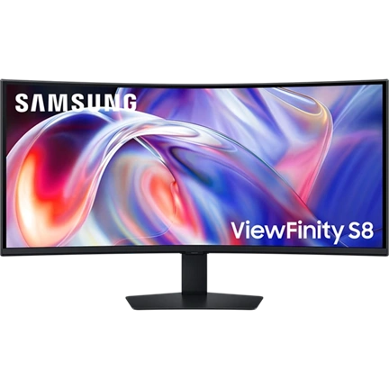 SAMSUNG ViewFinity S8 LS40H850TAUXEN 40" Ívelt WUHD 144 Hz 21:9 FreeSync VA LED USB-C 140W