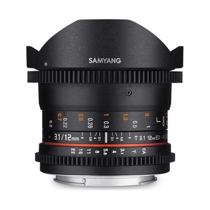 SAMYANG 12mm T3.1 VDSLR ED AS NCS Fish-eye (Sony E) SAMYANG 12mm T3.1 VDSLR ED AS NCS Fish-eye (Sony E)