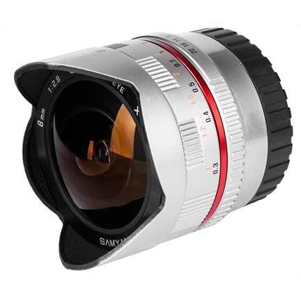 SAMYANG 8mm Fisheye f/2.8 Sony E ezüst