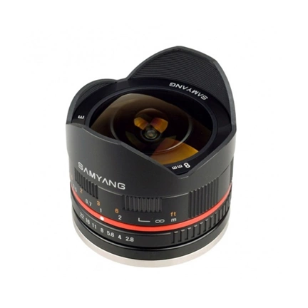 SAMYANG 8mm f/2.8 Fish-eye II (Fuji X) Fekete