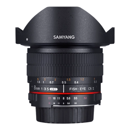 SAMYANG 8mm f/3.5 UMC Fish-eye CS II (Nikon AE)