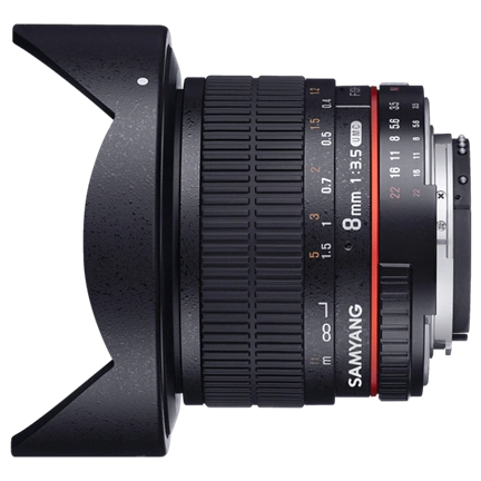 SAMYANG 8mm f/3.5 UMC Fish-eye CS II (Nikon AE)