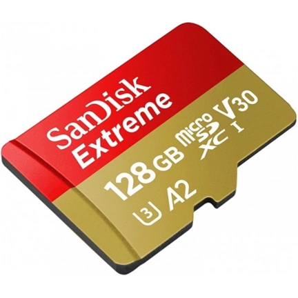 SANDISK Extreme MicroSDXC 128GB UHS-I CL10 U3 V30 A2