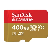SANDISK Extreme MicroSDXC 400GNBUHS-I CL10 U3 V30 A2