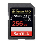 SANDISK Extreme PRO SDXC 256GB UHS-I 170MB/s C10, U3, V30