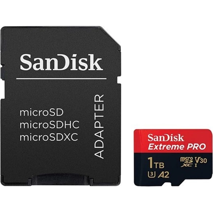 SANDISK Extreme Pro MicroSDXC 1TB UHS-I CL10 U3 V30 A2