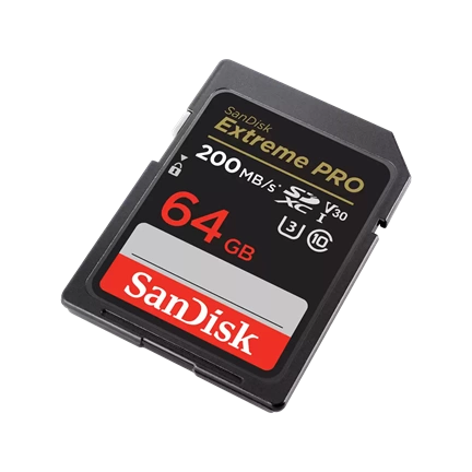 SANDISK Extreme Pro SDXC 200/90MB/s UHS-I U3 V30 64GB