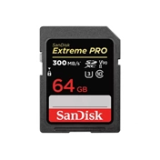 SANDISK Extreme Pro SDXC 300/260MB/s UHS-II U3 V90 64GB