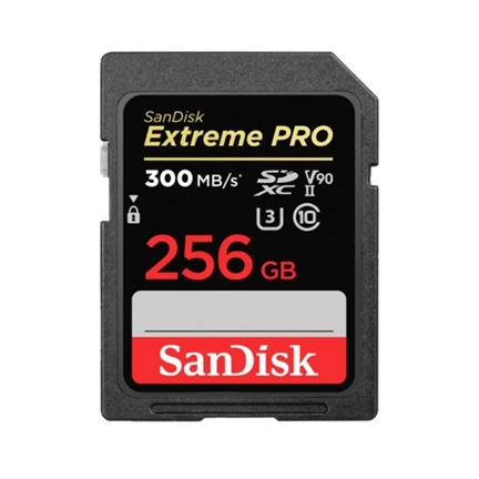 SANDISK Extreme Pro SDXC UHS-II U3 V90 300/260MB/s 256GB (215414)