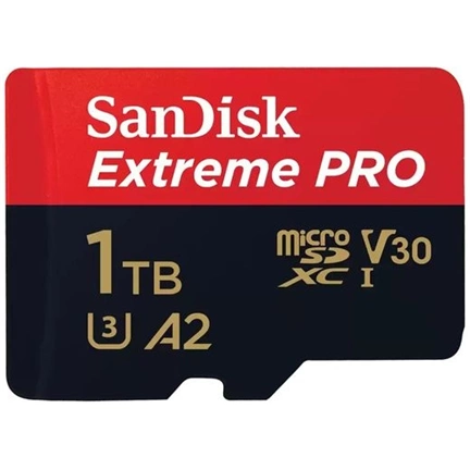 SANDISK Extreme Pro microSDXC 200/140MB/s A2 C10 V30 UHS-I U3 1TB + adapter (214508) SANDISK Extreme Pro microSDXC 200/140MB/s A2 C10 V30 UHS-I U3 1TB + adapter (214508)