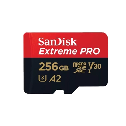 SANDISK Extreme Pro microSDXC 200/140MB/s A2 C10 V30 UHS-I U3 256GB