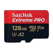 SANDISK Extreme Pro microSDXC 200/90MB/s A2 C10 V30 UHS-I U3 128GB