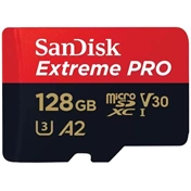 SANDISK Extreme Pro microSDXC 200/90MB/s A2 C10 V30 UHS-I U3 128GB + adapter