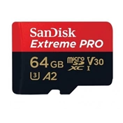 SANDISK Extreme Pro microSDXC 200/90MB/s A2 C10 V30 UHS-I U3 64GB
