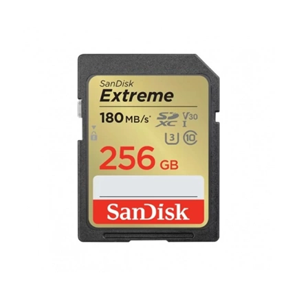SANDISK Extreme SDXC 180/130MB/s UHS-I U3 V30 256GB