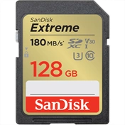 SANDISK Extreme SDXC 180/90MB/s UHS-I U3 V30 128GB (121580)