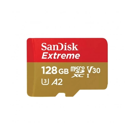SANDISK Extreme microSDXC 190/90MB/s A2 C10 V30 UHS-I U3 128GB