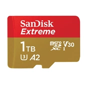 SANDISK Extreme microSDXC + adapter 1TB UHS-I 160MB/s A2 C10 V30 U3
