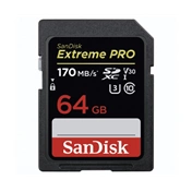 SANDISK SDXC Extreme Pro 64GB 170MB/s UHS-I V30 U3