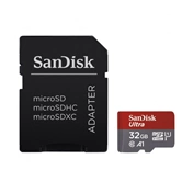 SANDISK Ultra MicroSDHC + adapter 32GB UHS-I CL10 A1