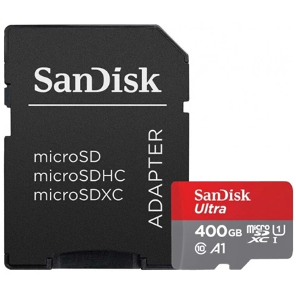 SANDISK Ultra MicroSDXC CL10 A1 120MB/s 400GB + adapter