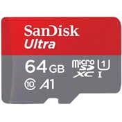SANDISK Ultra MicroSDXC CL10 A1 120MB/s 64GB + Android app + adapter