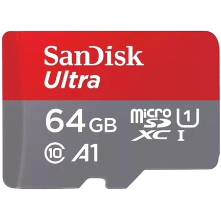 SANDISK Ultra MicroSDXC CL10 A1 120MB/s 64GB + Android app + adapter