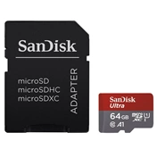 SANDISK Ultra MicroSDXC  + adapter 64GB CL10 A1