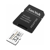 SANDISK microSDHC High Endurance 32GB 100MB/s C10 U3 V30 UHS-I +Adapt.