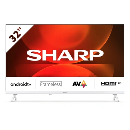 SHARP 32FH2EW 80cm-es HD Android LED TV, fehér