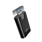 SILICON POWER Combo SD/MMC/microSD USB Type-A 3.2 Gen 1 fekete