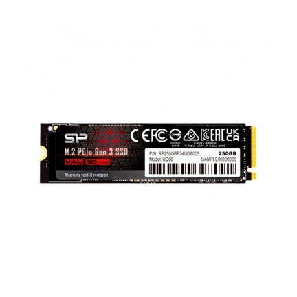 SILICON POWER SSD UD80 250GB M.2 PCIe Gen3 x4 NVMe 3400/3000 MB/s